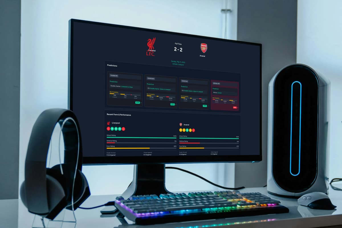 Screenshot of Gorilla fixture page (Windows)