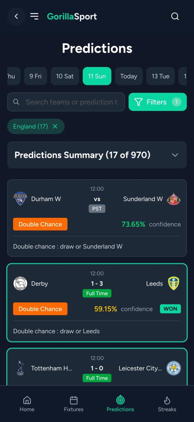 Gorilla Sport mobile app